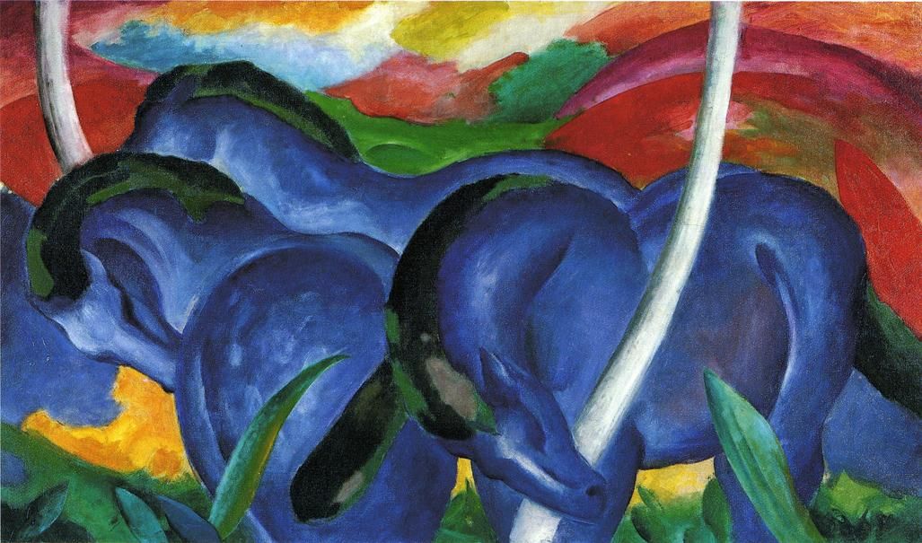 Franz Marc Blue horses Expresinismo
