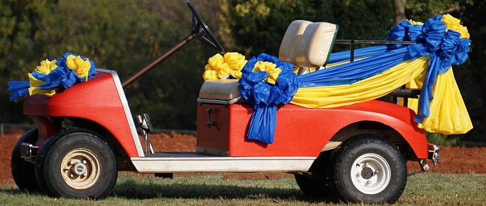 golf cart, car wallpapers, car, custom car, golf course, outside the house, lawn, decorate, adorn